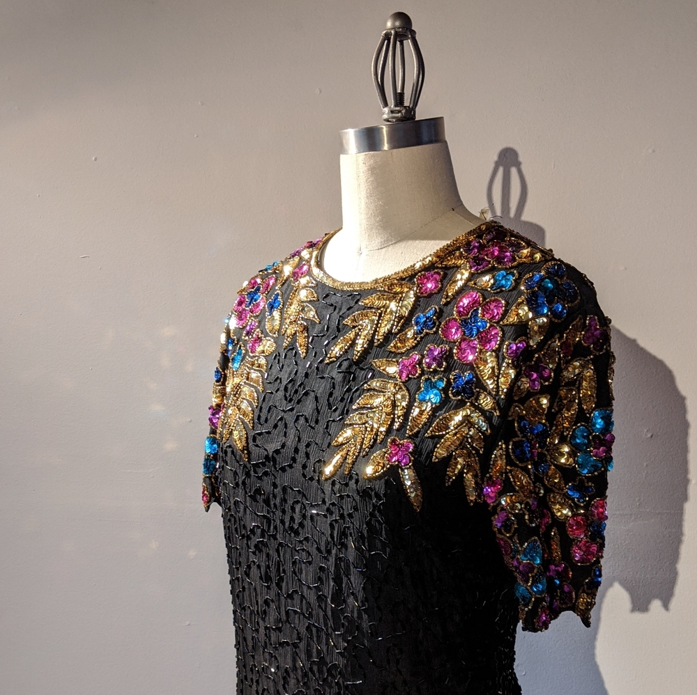 Vintage Stenay Beaded Dress